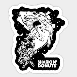 SHARK IN DONUTS Sticker